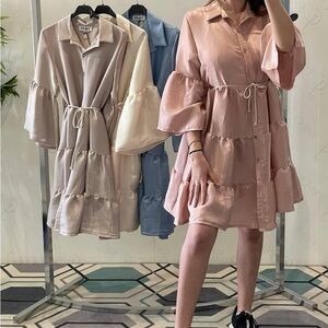 Elegant Pink Mini Dress